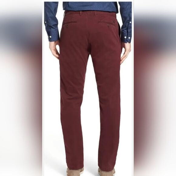BRAX Casual Performance Regular Fit Chino Pants Pima Cotton Maroon 42 x 34 - Picture 3 of 13